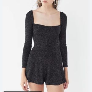Sparkly long sleeve romper